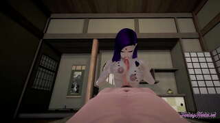 Титаны-Яшүсмерләр Хентай - Нокта Ягыннан Рэйвен минет, дрочка сисек һәм трах