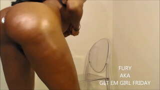 ���បស់ OILED ធំ BOOTY TWERKIN&amp;amp;ការផ្តធំ SQUIRTING