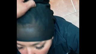 Се проголта мојот cum и го задржува цицање